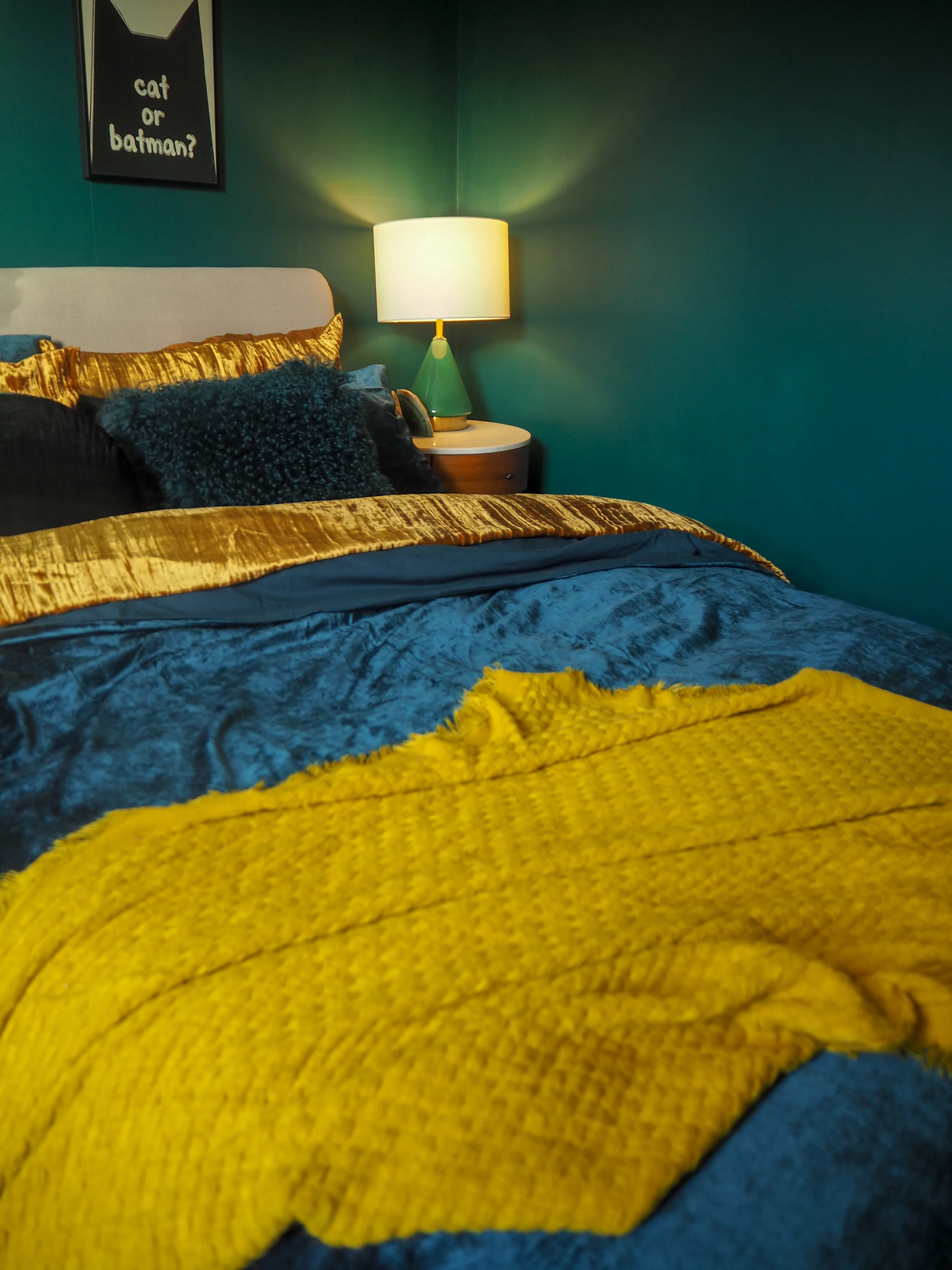 West elm gold bed deals